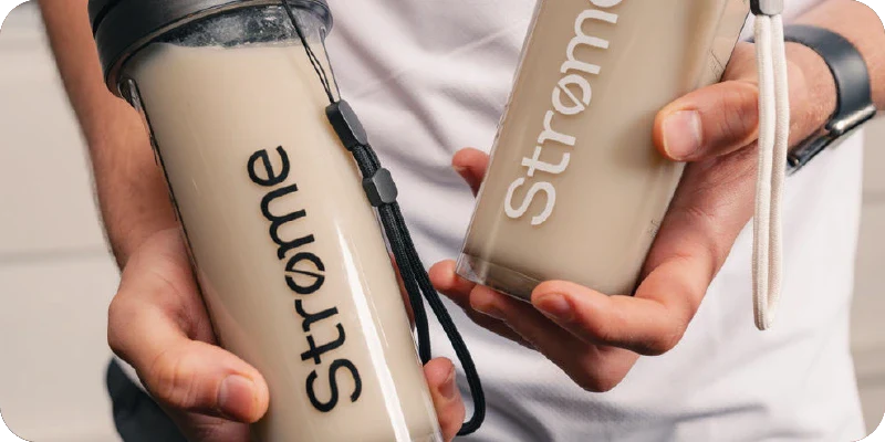 two smooth protein shakes